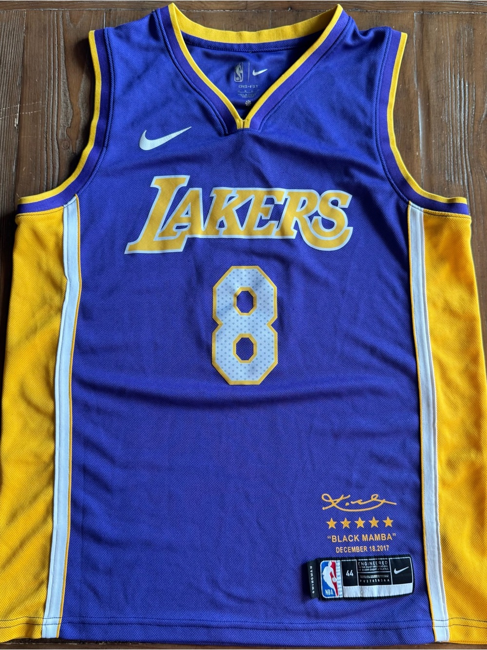 NBA Purple and Gold Dri-FIT Sweater by Nike